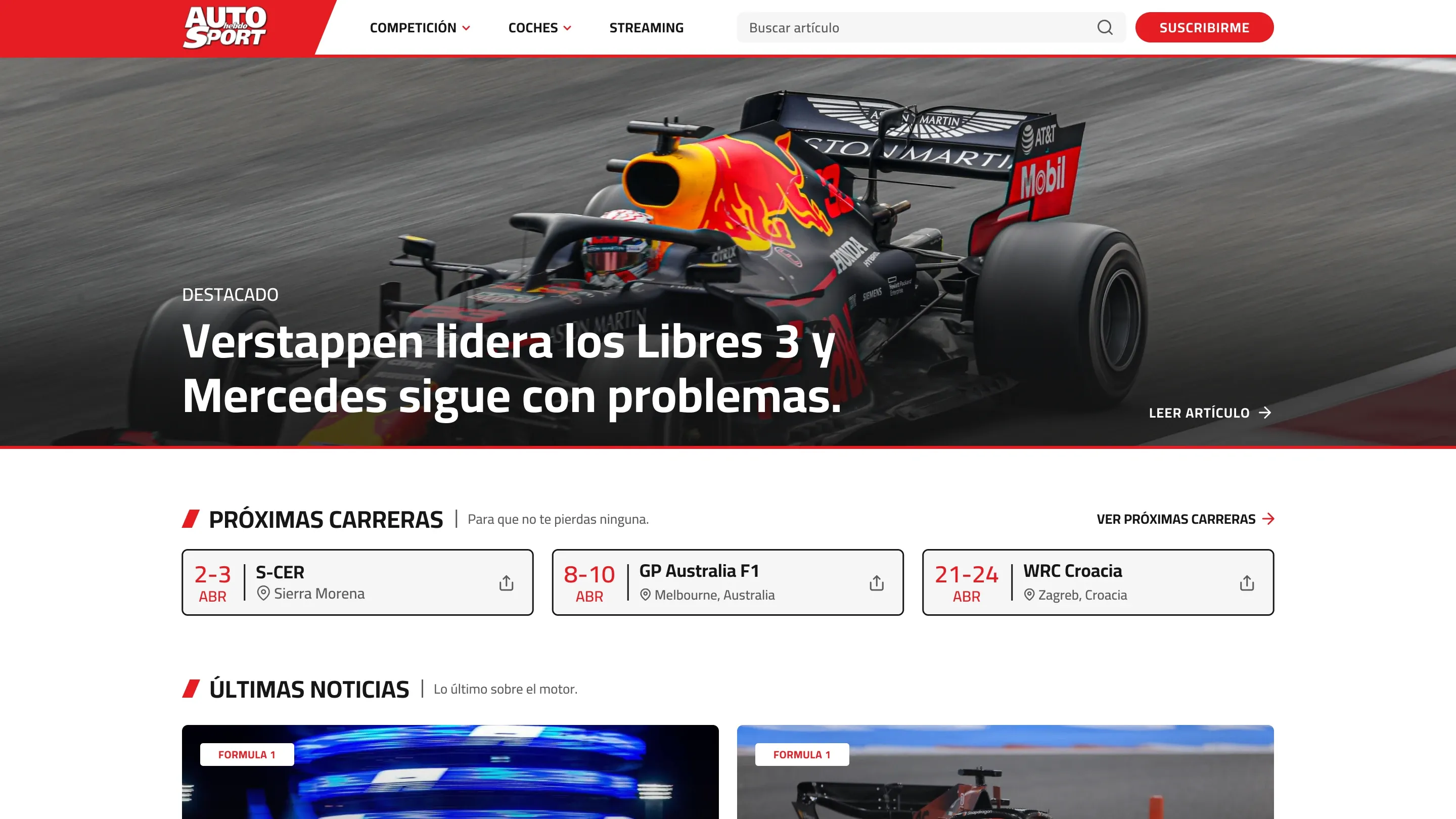 AutoHebdo Sport Portada.