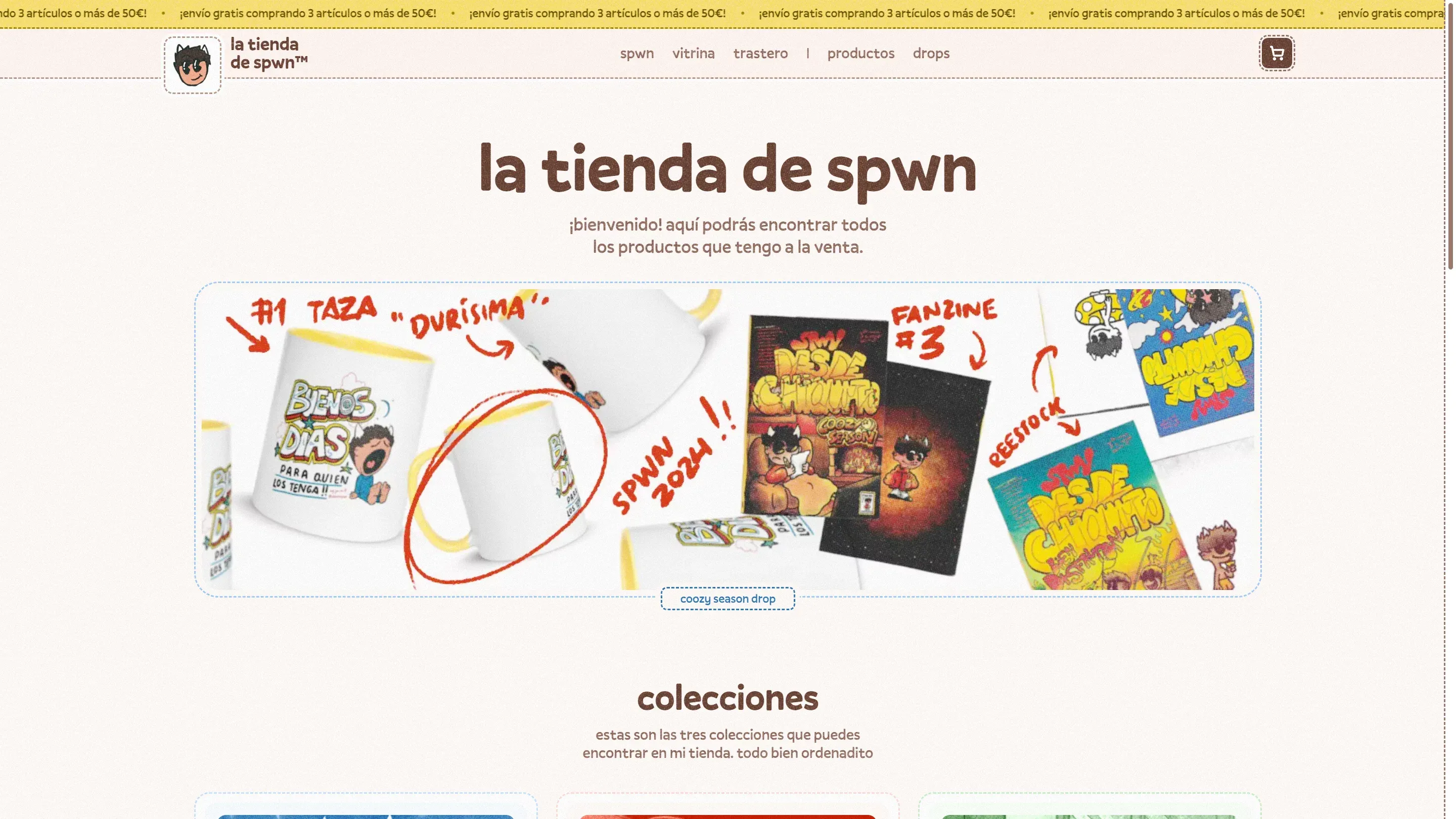 SPWN's Shop Portada.